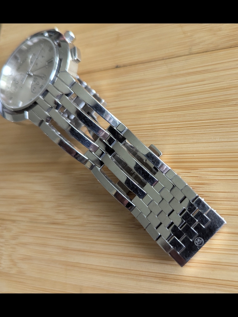 Movado Men's Silver Chronograph Bracelet Watch - Picture 5 of 16